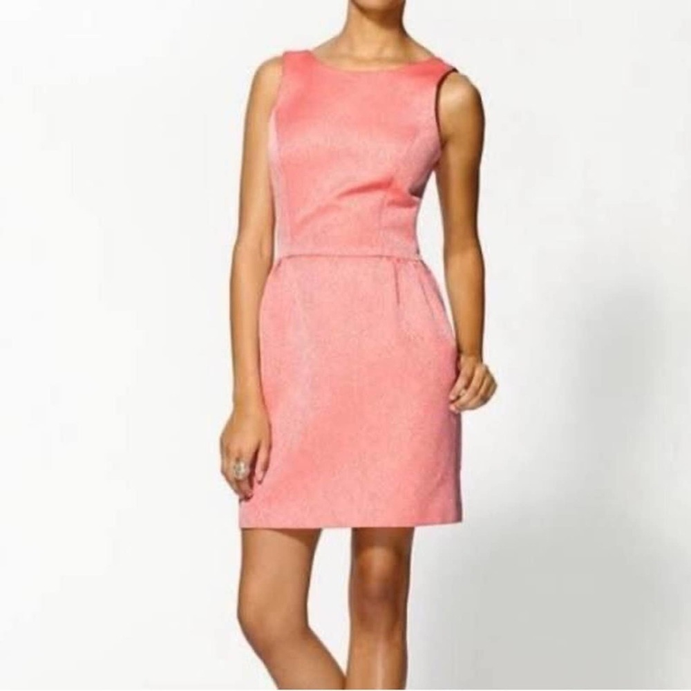 Erin by Erin Fetherston Winona Pink Sleeveless Dress Bow Detail In Back